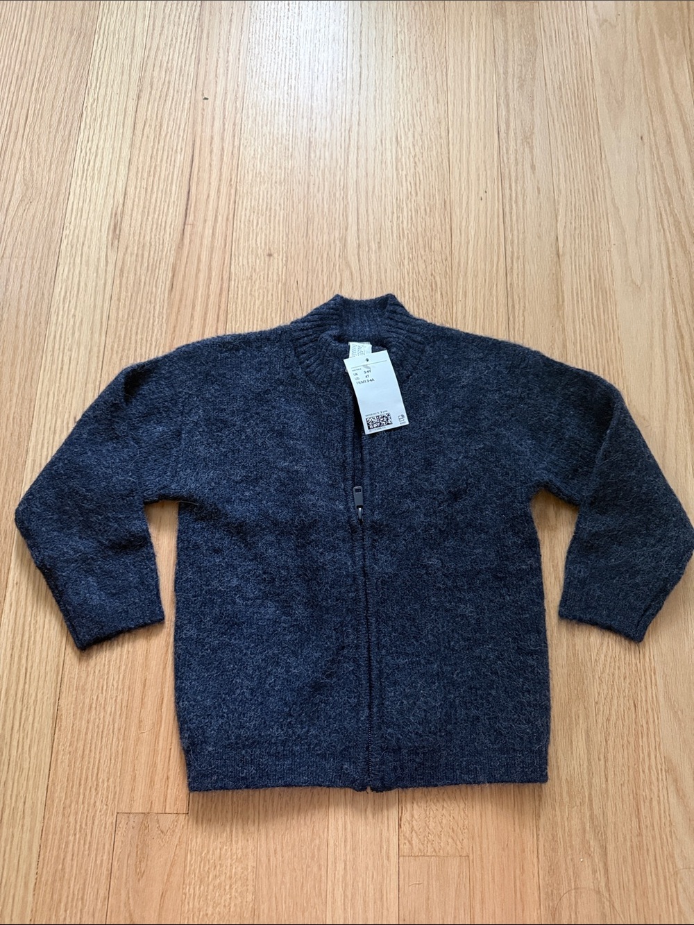 H&M wool blend Dark navy Full-Zip Kids Sweater